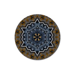 Rosette Mandala Ornament Wallpaper Magnet 3  (Round)