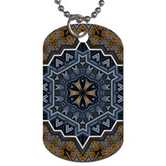 Rosette Mandala Ornament Wallpaper Dog Tag (One Side)