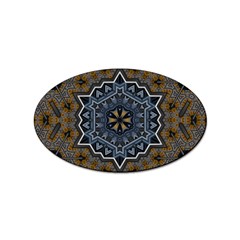 Rosette Mandala Ornament Wallpaper Sticker Oval (10 pack)