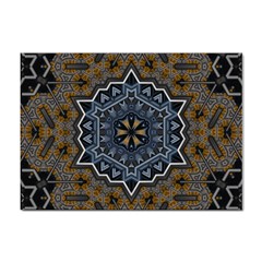 Rosette Mandala Ornament Wallpaper Sticker A4 (10 Pack) by Ravend