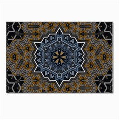 Rosette Mandala Ornament Wallpaper Postcards 5  x 7  (Pkg of 10)