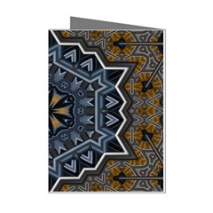 Rosette Mandala Ornament Wallpaper Mini Greeting Cards (Pkg of 8)