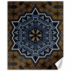 Rosette Mandala Ornament Wallpaper Canvas 16  x 20 