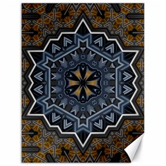 Rosette Mandala Ornament Wallpaper Canvas 18  x 24 