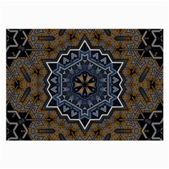 Rosette Mandala Ornament Wallpaper Large Glasses Cloth