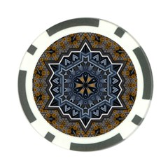 Rosette Mandala Ornament Wallpaper Poker Chip Card Guard (10 pack)