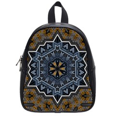 Rosette Mandala Ornament Wallpaper School Bag (Small)