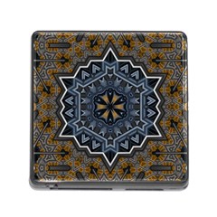 Rosette Mandala Ornament Wallpaper Memory Card Reader (Square 5 Slot)