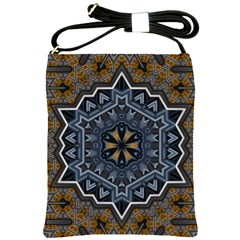 Rosette Mandala Ornament Wallpaper Shoulder Sling Bag