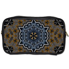 Rosette Mandala Ornament Wallpaper Toiletries Bag (Two Sides)