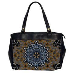 Rosette Mandala Ornament Wallpaper Oversize Office Handbag (2 Sides)