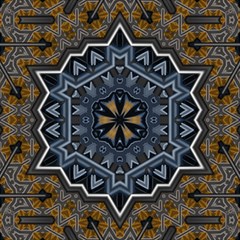 Rosette Mandala Ornament Wallpaper Play Mat (Square)