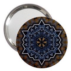 Rosette Mandala Ornament Wallpaper 3  Handbag Mirrors