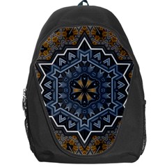 Rosette Mandala Ornament Wallpaper Backpack Bag