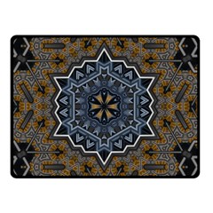 Rosette Mandala Ornament Wallpaper Fleece Blanket (Small)