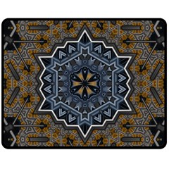 Rosette Mandala Ornament Wallpaper Fleece Blanket (Medium)