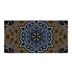 Rosette Mandala Ornament Wallpaper Satin Wrap 35  x 70 