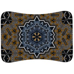 Rosette Mandala Ornament Wallpaper Velour Seat Head Rest Cushion