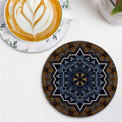 Rosette Mandala Ornament Wallpaper UV Print Round Tile Coaster