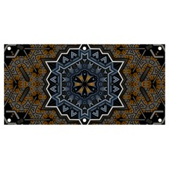 Rosette Mandala Ornament Wallpaper Banner and Sign 4  x 2 