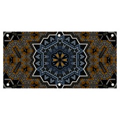 Rosette Mandala Ornament Wallpaper Banner and Sign 6  x 3 