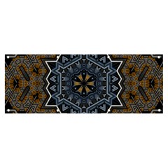 Rosette Mandala Ornament Wallpaper Banner and Sign 8  x 3 