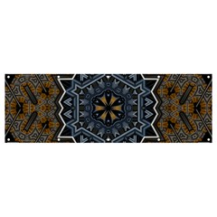 Rosette Mandala Ornament Wallpaper Banner and Sign 12  x 4 