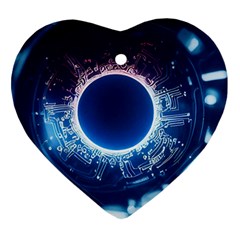 Artificial Intelligence Ai Heart Ornament (two Sides)