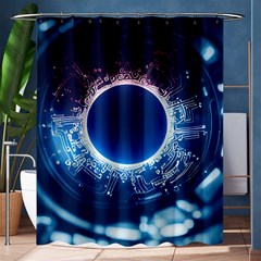 Artificial Intelligence Ai Shower Curtain 60  X 72  (medium)  by Ravend