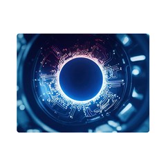 Artificial Intelligence Ai One Side Premium Plush Fleece Blanket (mini) by Ravend