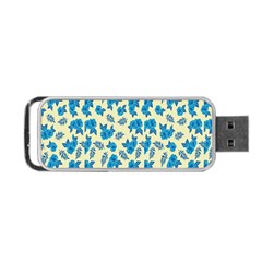 Rose Floral Seamless Pattern Portable Usb Flash (one Side) by Ravend