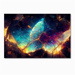 Abstract Galactic Wallpaper Postcard 4 x 6  (pkg Of 10) by Ravend