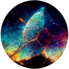 Abstract Galactic Wallpaper Uv Print Round Tile Coaster