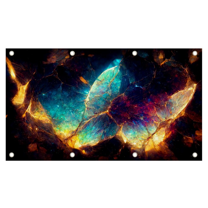 Abstract Galactic Wallpaper Banner and Sign 7  x 4 