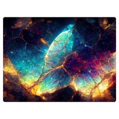 Abstract Galactic Wallpaper Premium Plush Fleece Blanket (extra Small)