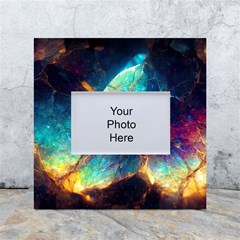 Abstract Galactic Wallpaper White Box Photo Frame 4  X 6 