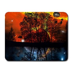 Space Nature Fantasy Trees Small Mousepad