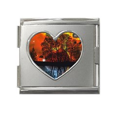 Space Nature Fantasy Trees Mega Link Heart Italian Charm (18mm)