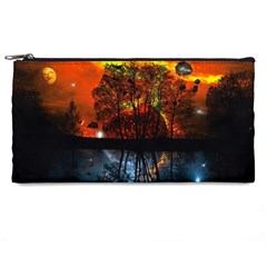 Space Nature Fantasy Trees Pencil Case by Ravend