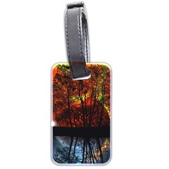 Space Nature Fantasy Trees Luggage Tag (two Sides) by Ravend