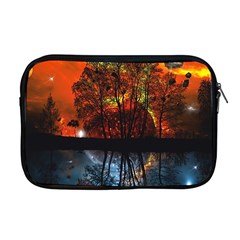 Space Nature Fantasy Trees Apple Macbook Pro 17  Zipper Case by Ravend