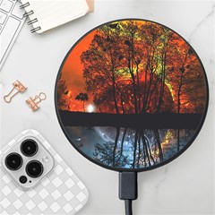 Space Nature Fantasy Trees Wireless Fast Charger(black)