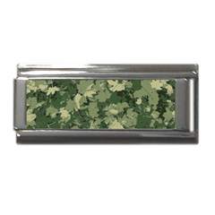 Green Leaves Camouflage Superlink Italian Charm (9mm) by Ravend