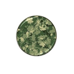 Green Leaves Camouflage Hat Clip Ball Marker (4 Pack) by Ravend