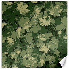 Green Leaves Camouflage Canvas 12  X 12 