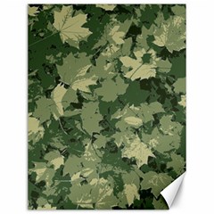 Green Leaves Camouflage Canvas 12  X 16  by Ravend