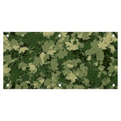 Green Leaves Camouflage Banner And Sign 6  X 3  by Ravend