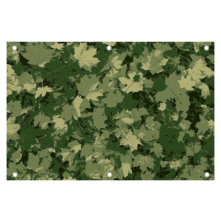 Green Leaves Camouflage Banner and Sign 6  x 4 