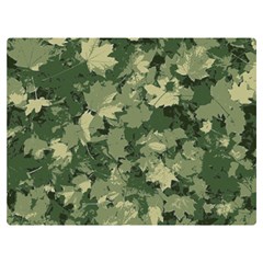 Green Leaves Camouflage Premium Plush Fleece Blanket (extra Small)