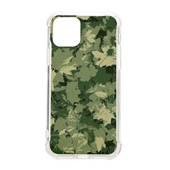 Green Leaves Camouflage Iphone 11 Pro 5 8 Inch Tpu Uv Print Case by Ravend